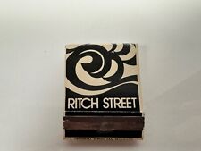 Vintage Rare Matchbook: “Ritch Street