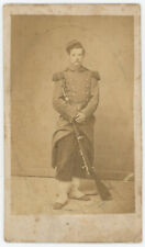 CDV. Military with bayonet. War 1870-71? Military. Soldier. picture