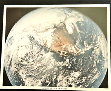 1972 Apollo 16 view of earth  NASA 1972 photo  print (postcard) 8 x 10  g picture