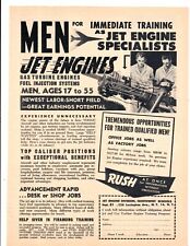 1958 Print Ad Jet Engine Division Northwest Schools Men Jet Engine Specialists picture