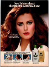 PRINT AD 1981 Enhance Shampoo for Overworked Hair SC Johnson 8x11 picture