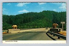 Klamath CA-California, Klamath River Bridge, Antique Vintage Souvenir Postcard picture