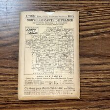 Antique Carte Routière de Paris Northwest France Map for Cyclists Automobiles picture