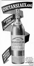 ADVERTISING 1928 OLD COUTANSEAUX COGNAC FINE CHAMPAGNE 1865 HOUSE FOUNDED IN 1767 picture