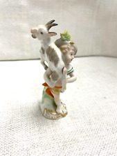 Antique KPM Berlin 19th Century Porcelain Figurine of a Boy with Goat picture