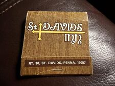 St. David’s Inn, St. David, PA, Vintage Matchbook with Matches picture