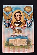 Patriotic Abraham Lincoln Abe Martyred President Birthday Ser #1 White House picture