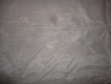 Vintage Fabric Curtain Drapery 1970's Semi Sheer White Voile 6 Yards 65