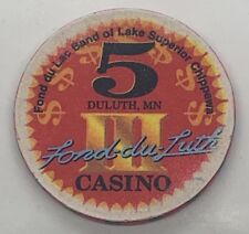 FOND-DU-LUTH CASINO $5 Chip Duluth Minnesota Lake Superior Ceramic picture