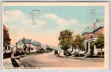 1938 CHAMBERSBURG PENNSYLVANIA*PA*GLEN STREET*OLD CAR*DIRT ROAD*VINTAGE POSTCARD picture