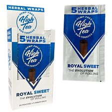 High Tea Non Tobacco All Natural Herbal Smoking Wraps - Royal Sweet - 125... picture