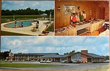 Caldwell Texas Surrey Inn Motel Restaurant Buffet Postcard c1960 picture