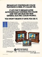 1976 GE General Electric TV Television Original Advertisement Print Art Ad J860 picture