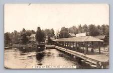 Bala Park Wharf MUSKOKA Lakes Ontario RPPC Antique Photo Postcard ~1910s picture