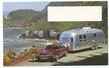 AIRSTREAM TRAILER 1970's Ad & QSL Fill In Combo - LAND YACHTING Is WAY TO TRAVEL picture