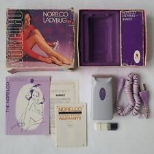 Vtg 60s 70s Norelco Ladybug Womens Electric Razor Retro Shaver Purple Tested CIB picture