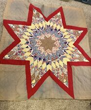 Vintage Estate Item Handmade Hand Stitched Large Star Quilt Homemade Gorgeous picture