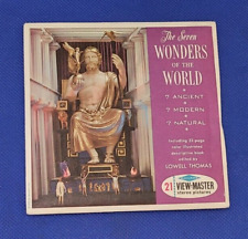 Sawyer's B901 The Seven Wonders of the World view-master 3 Reels Packet reel set picture
