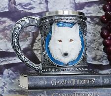 Ebros Large Celtic Alpha Direwolf White Snow Wolf 24oz Drinking Mug picture