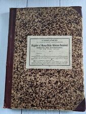 Combined Register Money Order Advices Received Post Office Ledger 1909 Bethel ME picture