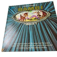 1960 Bambi Vintage  Walt Disney Record The Story Of Bambi  Complete Story Songs  picture
