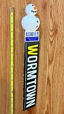 Wormtown Brewery Blizzard of 78 Beer Tap Handle Knob Top Brewing Keg Bar Snowman picture