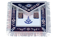 Exquisite Handcrafted Masonic Past Master Lambskin Apron 100% Handmade Elegance picture