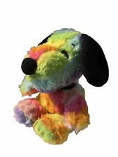Snoopy Hallmark Rainbow Tie Dye Stuffed Plush 7