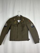 Original WW2 Korean US Army 6th Armored Jacket / Patch Oritsky 34small Wool picture
