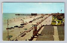 Daytona Beach FL-Florida, Looking South From Bandshell, Vintage c1961 Postcard picture