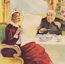 Pastor Gossip 1880's Joke #91 Arbuckle Coffee Victorian Advertising Trade Card picture