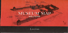 Louvre Museum map Paris - and Naples Paris brochure picture