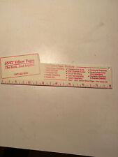 Vintage SNET Yellow Pages Advertising Plastic Ruler 70S/80S picture