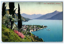 1913 Lago Di Como Menaggio Como Lombardy Northern Italy Antique Posted Postcard picture