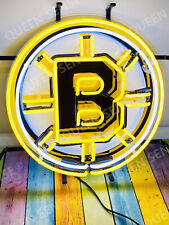 Boston Bruins Logo Hockey Neon Light Sign Lamp 24
