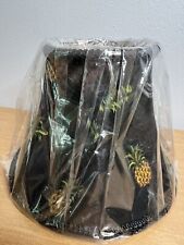 Waverly Home Classics Mix And Match Pineapple Palm Tree Lamp Shade Black 5” Tall picture