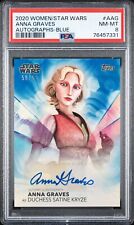 2020 Topps Women of Star Wars Anna Graves Auto A-AG OMEGA Blue 50/50 picture