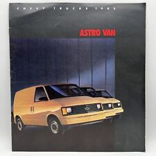 1985 CHEVY TRUCKS ASTRO VAN Chevrolet Dealer Sales Brochure Options Colors Specs picture