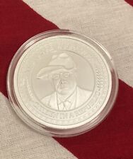 Infowars coin Teddy Roosevelt man in the arena 1 oz of silver coin Alex Jones picture