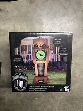 Gemmy 2023 8ft Haunted Mansion Clock Halloween Airblown Inflatable picture