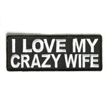 I LOVE MY CRAZY WIFE PATCH picture