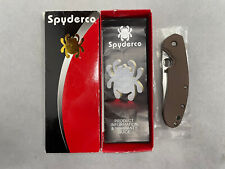 New Spyderco /Southard /Brown G10 /204P Stonewashed /C156GPBN /Discontinued rare picture
