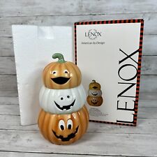 Lenox Eternal Halloween Pumpkin Treat Jar With Sound 8.5