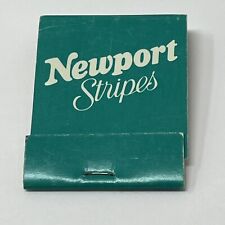 Newport Stripes Cigarettes Advertising Matchbook Vintage picture