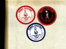NICE BLUEFIELD, VA. SET OF 3 WOMEN PARKS ELECTRIC COAL MINING STICKERS # 1984 picture