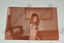 1980s pretty redhead woman in bikini VINTAGE PHOTOGRAPH Gl picture