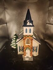 Snow Village Wedding Chapel Handpainted Ceramic Department 56 5464-0 Collectible picture