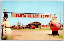 santa claus town anoka minnesota treasure chest Postcard 1956 picture