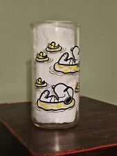 Vintage Promotional Peanuts Drinking Glass Snoopy and Woodstock c 1958, 1965 picture