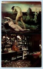 WASHINGTON, D.C. ~ Interior HALL'S Mahogany Bar & Restaurant 1950s-60s Postcard picture